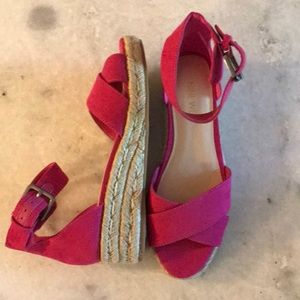 Nine West Pink Espadrille Sandals